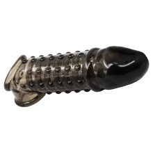 Weiche TPE-Penishülse für Männer, 17,5 cm x 4 cm, elastisch & convex