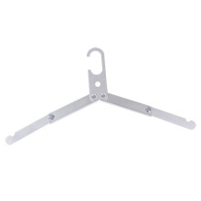 Travel Hanger Foldable Aluminium Alloy Lightweight Silver for Travel