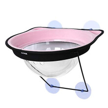 Cat Hammock Window Sill Nest for Cats, Pink Basking Hammock Bed, Mountable Pet Supplies, Durable and Comfortable Design
