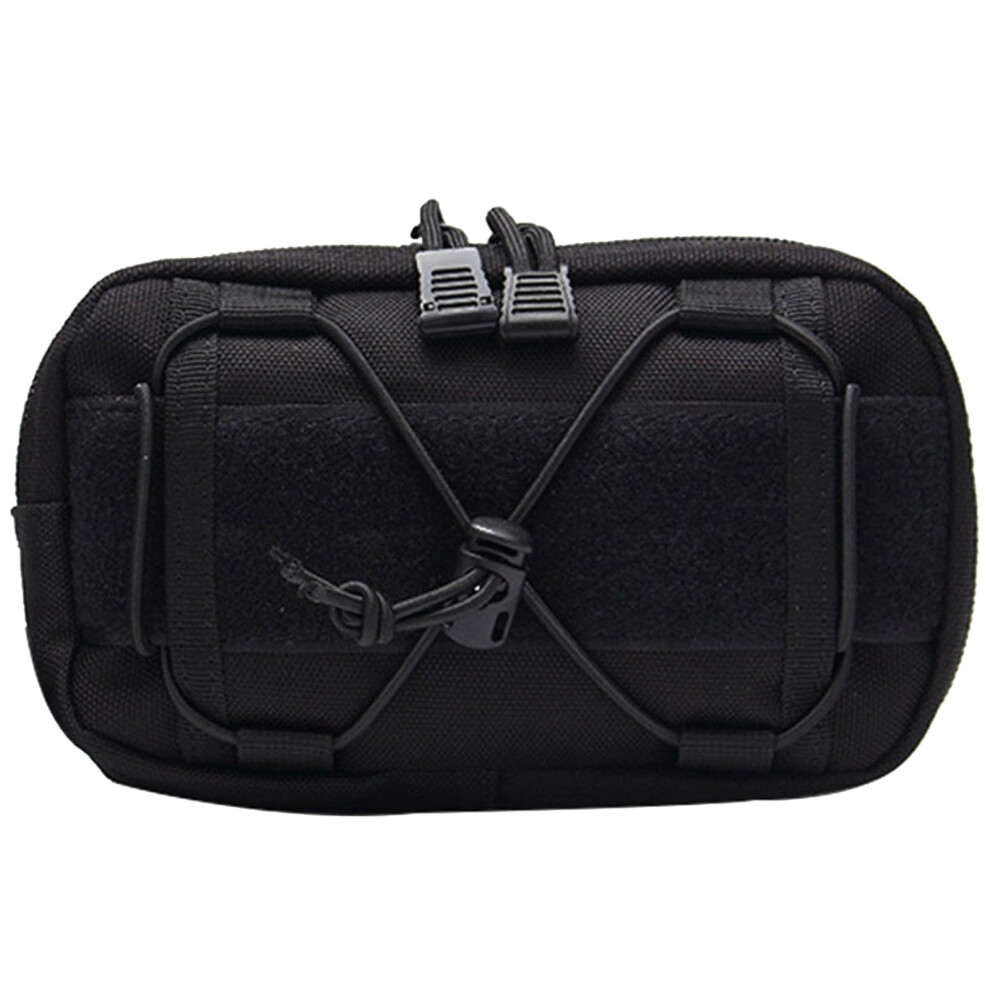 Tool Bag Multifunctional Belt Pouches Tactical Molle Horizontal Admin Pouch Black 9382693762795