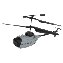 4K Dual Camera Remote Control Helicopter 25x4x11cm, 3 Batteries Grey