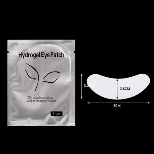 Hydrogel Under Eye Patches for Eyelash Extensions, 7x3.3cm, White 1