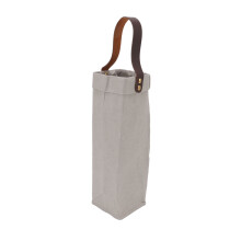 Elegant designad vinpåse, återanvändbar tvättbar kraftpappersflaskhållare med robust handtag, nedbrytbar presentpåse för vinälskare,