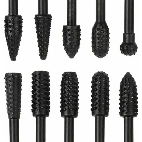 Σετ ράσας με περιστροφικό φρέζα Hex Shank, Επαγγελματική λίμα ξυλογλυπτικής για