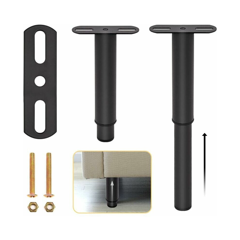 Sturdy Furniture Legs For Bed Frame Reinforcement, Adjustable Supports For Enhanced Security, Metal Construction Ensures Longevity, Set Of 6 For 9340258556876