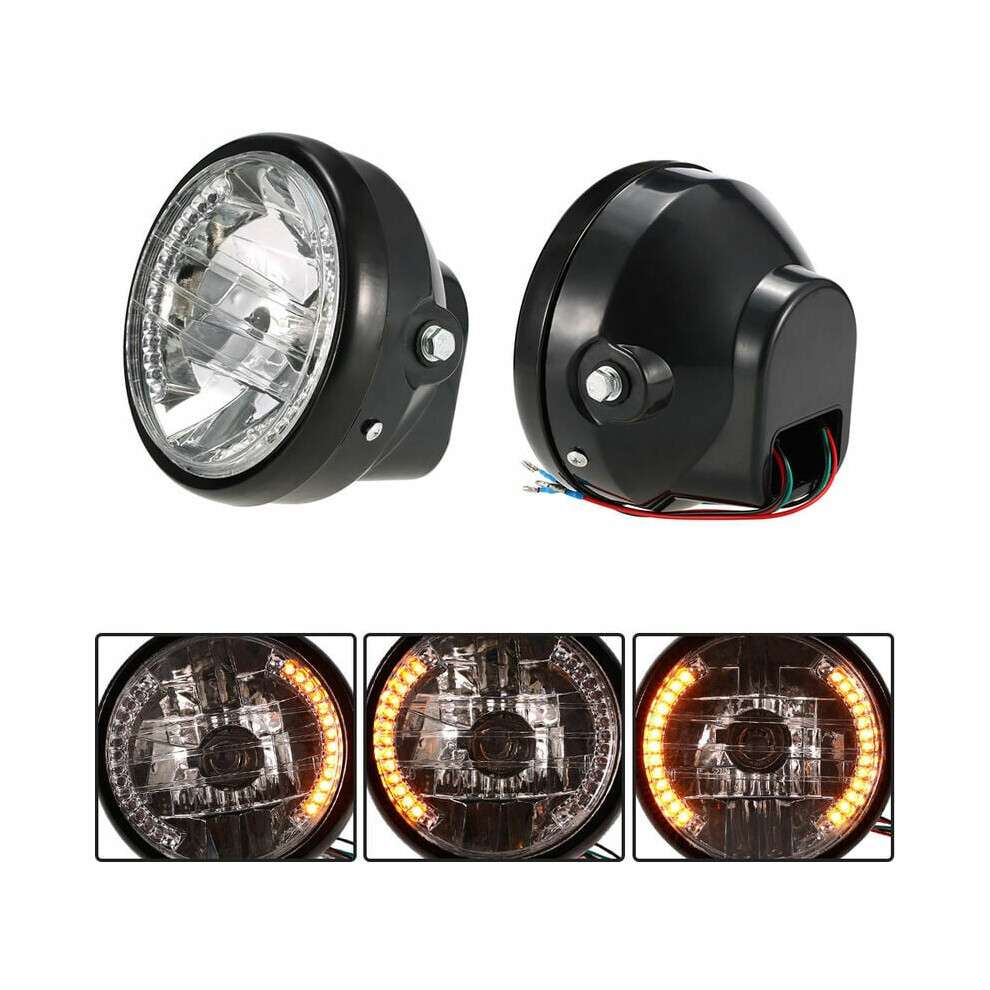 Integrated Turn Signals Motorcycle Wide Application Ensures Compatibility, 12V H4 35W Super Bright Head For Versatile Use Light 9423501053404