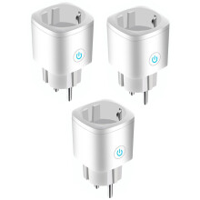 Grounded European Plug Type E/F Outlet, Smart Plugs Alexa Compatibility, WiFi Connected Socket, Lifetime Limited Warranty, Travel Power Adapter