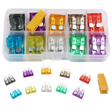 Kit assortimento di fusibili professionali per auto, camion e barche, terminali in lega di zinco ad alta conduttività, resistenza alla corrosione,