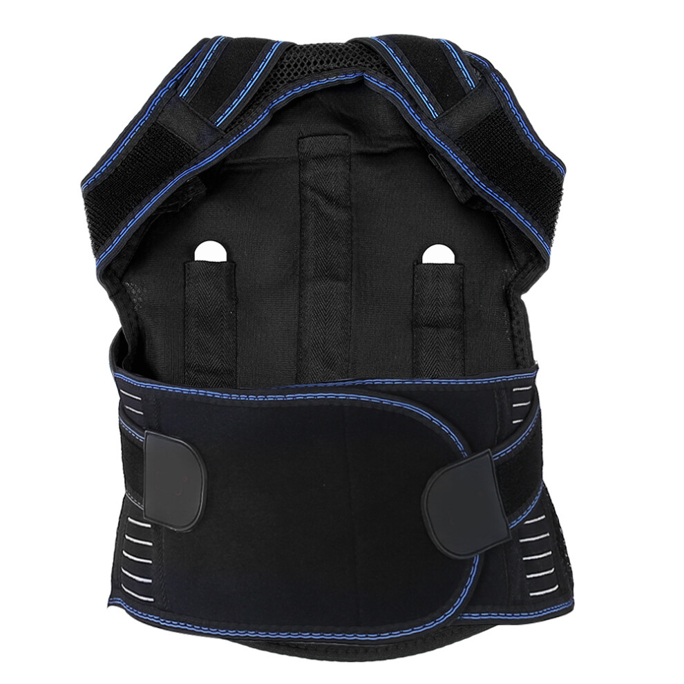 Self-Heating Back Support Brace, Posture Corrector With Magnet Steel Plate For Instant Relief, Ergonomically Designed Hollow Fabric Ensures