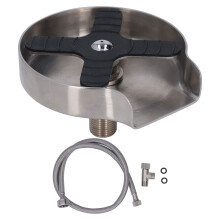 Stainless Steel Cup Washer for Home Commercial Use, Quick Cleaning Tool, Durable Kitchen Sink Accessory with High Efficiency Five Hole Nozzle