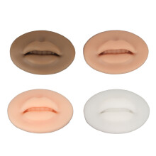 Peau artificielle 3D pour les lèvres, idéale pour l'entraînement au maquillage tatouage. Silicone souple et élastique, cicatrices réalistes,