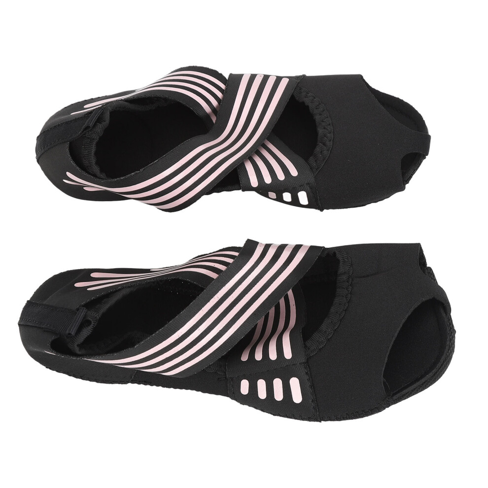 1 Pair Women's Toeless Anti Slip Yoga Socks â Soft Lightweight Pilates Barre