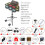 (Gift + Drum Sticker + Drum Stand + Teaching Materials + Drum Bag + Luminous Drum Sticks + Drum Stool) Household folding drum set 1