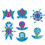 Gemstone Stacking Blocks  Wooden Pattern Building Blocks, Sparkling Puzzle Blocks 5