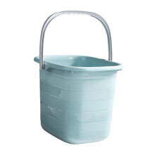Plastic Water Bucket With Handle Heavy Duty Blue Non Slip Stain Resistant Household Gardening Laundry Water Storage
