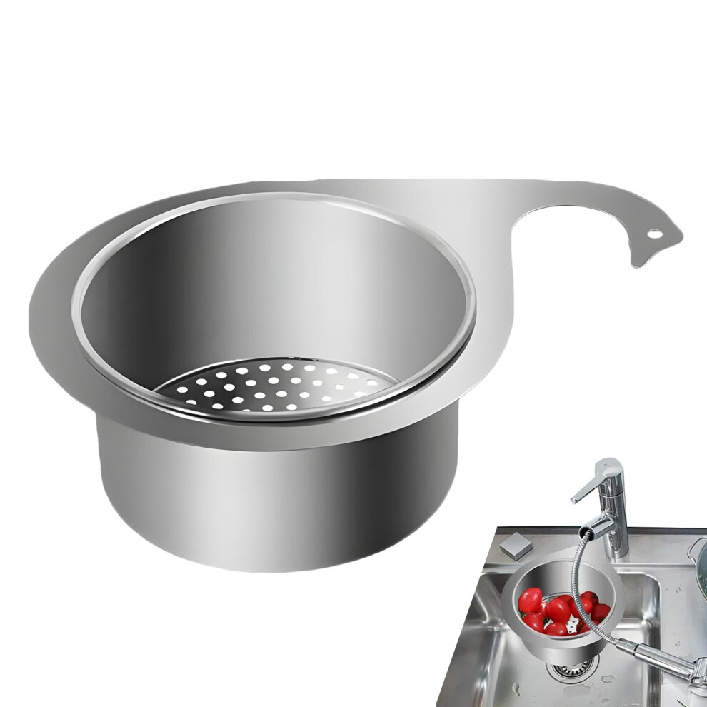 Swanshaped Stainless Steel Sink Strainer, Multifunctional Drain Basket For Kitchen, Filters Food Waste And Washes Vegetables Fruits. 9426802461091