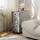 Homcom HOMCOM Folding Dining Table, Drop Leaf Table With Storage Drawers Grey Marble 9