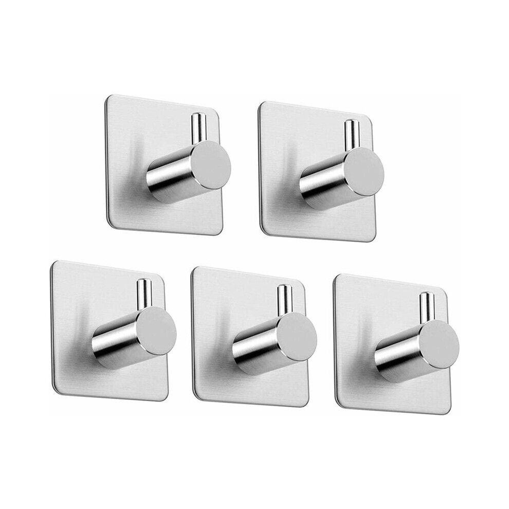 Adhesive Hooks, Heavy-Duty Stainless Steel Wall Hooks For Smooth Surfaces Compatibility, Strong Loading Capacity And Easy Installation, Rustproof And 9169997322074
