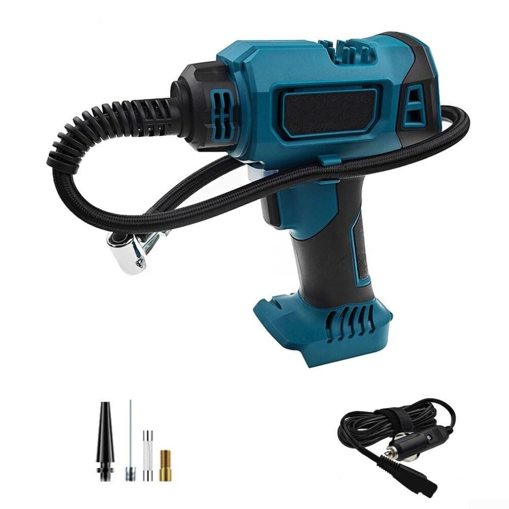 Cordless Tire Inflator With 25Mm Cylinder, Brushless Motor, Rapid Inflation, Blue 9426802462845