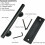 Sliding Barn Door Pull, Powder Coated, Solid Steel Material, Easy Installation, Double-Sided Design, Flush Finger Pull, Heavy Duty, Rustic Black 3