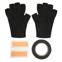 Luvas de proteção UV para manicure em gel UPF50, sem dedos, para uso em lâmpadas de unhas. Luvas elásticas e respiráveis que previnem o
