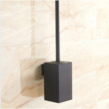Elegante Badezimmer-Aufwertung, WC-Bürstenhalter aus Edelstahl Typ 304, quadratisches Design, Wandmontage für platzsparende Funktionalität