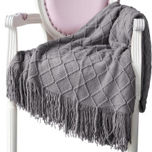 Cozy Textured Solid Throw Blanket, High-quality Acrylic Knitted Wool Super Soft Durable for Home Decor, Suitable for Indoor and Outdoor Use