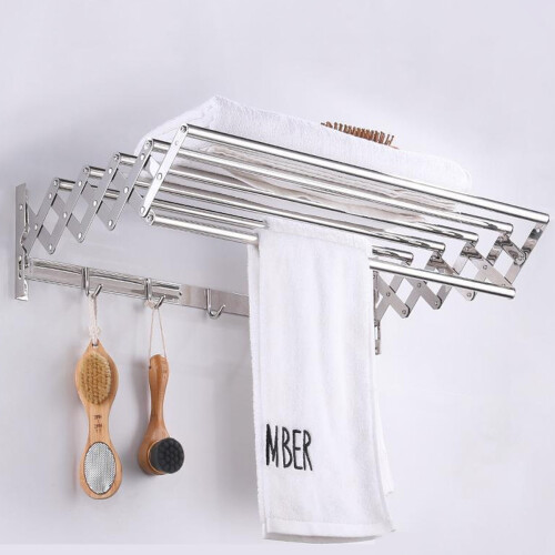 Accordian Fold Design Drying Rack, Sturdy and Durable for Heavy Duty Space-Saving Expandability 1