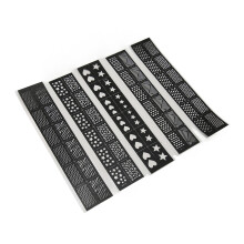 Blatt Nail Art Druckvorlage Verschiedene Muster