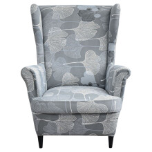 Spandex Wingback Chair Covers for Dining Chair Covers, Breathable Fabric Stretch Wingback Chair Cover Home Decor with Elastic Band, Anti-Stain