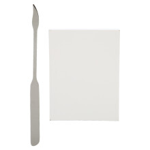 Transferring Powder Spatula For Salon Use, Stainless Steel Mixing Color Tool, Ergonomic Handle Durable And Reusable (50Pcs)
