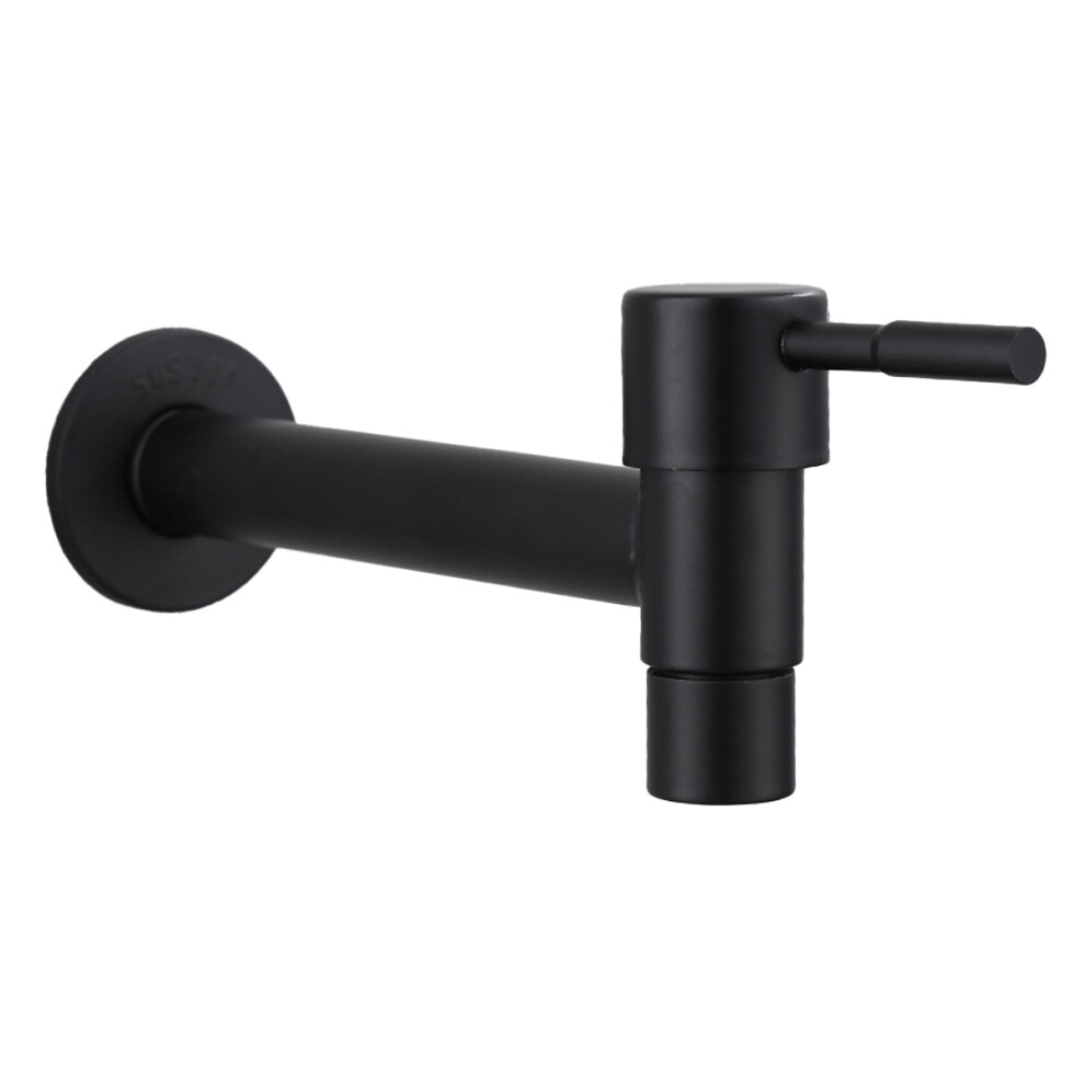Elegant Exterior Design Faucet For Bathroom Sink, Stainless Steel Effortless Flow Cold Water Taps, Wall Mounted Single Lever For Kitchen Balcony 9433291670330