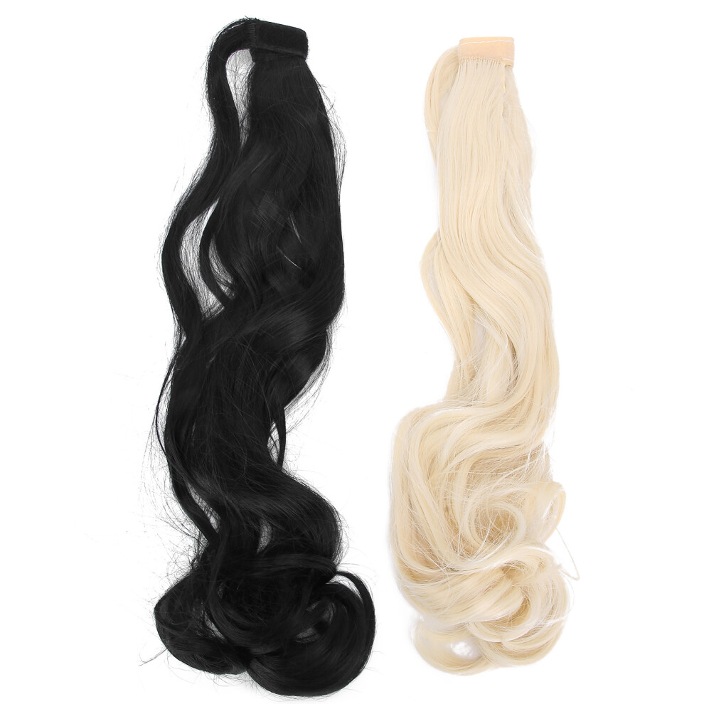 Synthetic Ponytail Extension Wrap Around Wavy Style Hairpiece With Secure Hold Butterfly Clip And Comfortable Material For Daily Use Or Special Events