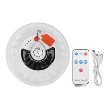 Linterna de camping recargable con energía solar, luz LED con control remoto, resistente al agua IPX4, luz de emergencia para supervivencia para