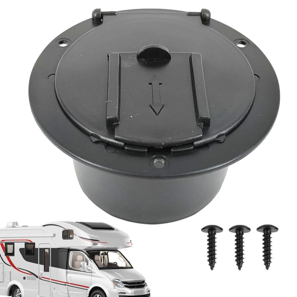 Rv Plug Cover, Rv Power Cable Cover Rv Cord Hatch Cover With Lid Black 9347817967968