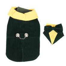 Tenue de Noël élégante pour animaux de compagnie, chemise, costume, fermeture à boutons-pression, tissu doux et respirant, smoking pour animaux