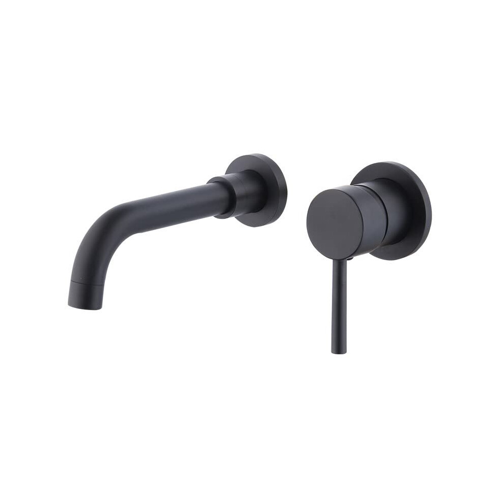 Wall Mount Bathroom Faucets Brass Singlehandle Basin Mixer Tap Black Wall Mount Bathroom Sink Faucet 9189345309380