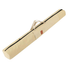 Fishing Rod Bag Foldable Rod Case With Adjustable Shoulder Strap Beige Travel Tackle Box Gear Organizer