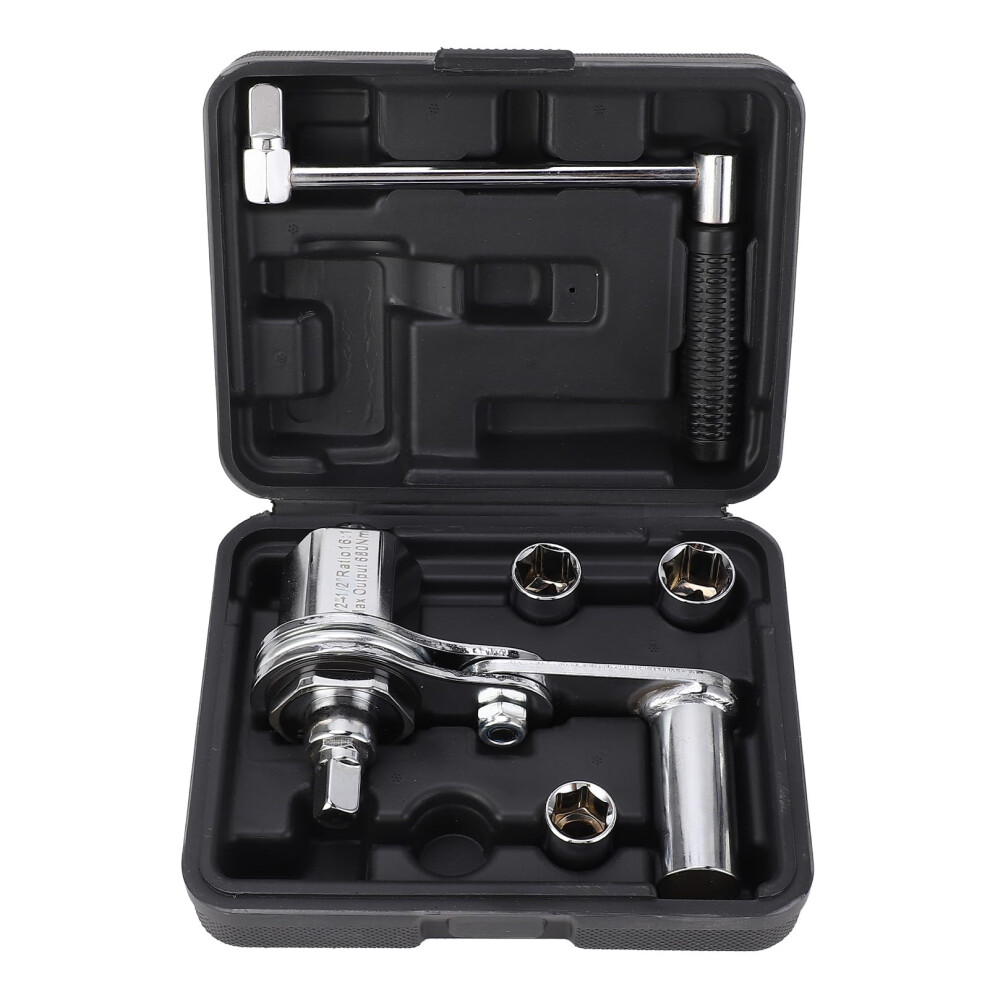 Multiplier Wrench 1/2Inch Drive 1:16 Gear Ratio Lug Nut Remover 17Mm 19Mm 21Mm Sockets Car Suv Compatible Laborsaving 9187378519288