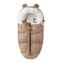 Pram Footmuff Universal Fit Stroller Cover For Winter, Windproof Waterproof, Machine Washable, ColdResistant, Khaki