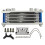 Monkey 125-140cc 4-Row Oil Cooler Kit Blue 3