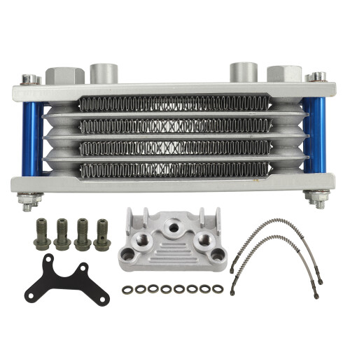 4-Row Monkey Oil Cooler Kit 125-140cc Blue 2