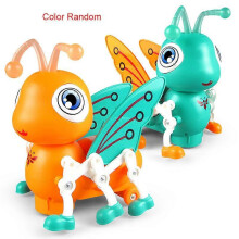 (Orange) Electric Bee Toy Musical Baby Toy Crawling Toy Portable Educational Toy
