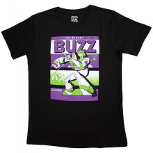 (S,Black)Toy Story Unisex Adult Buzz Lightyear Japanese T-Shirt