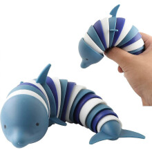 (A) Stress Relief Toys Printed Dolphin Toys Children's Toys Shark Sensory Toys Hands-On Interactive Toys