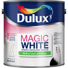 Magic White Silk Emulsion Paint For Walls And Ceilings - Pure Brilliant White 2. 5 Litres