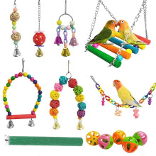 (Style 2) Parrot Toy Bird Toy Accessories Parrot Toy Kit Bird Cage Toy Chewing Bird Toy