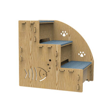 Pet Stairs for Bed Raisers Dogs and Cats with Storage Space Climbing Accessories Furniture Pet Ramp Ladder Ref: 9278