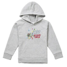 (5-6 Years,Athletic Heather)Toy Story Childrens/Kids No Batteries Needed Holiday Cheer Buzz Lightyear Heather Christmas Pullover Hoodie