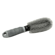 Car Wheel Brush with Soft Scratch Bristles, Ergonomic Grip, Adjustable Rim Cleaner for Tires